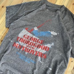 Vintage George Thorogood and the Destroyers “50 states 50 dates” Gray T-Shirt