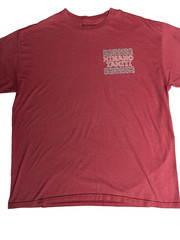 Hinano Tahiti Men’s Red X-Large T Shirt Front & Back Graphic Tee