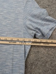 Express T Shirt Mens Medium Blue Flex Stretch V Neck Short Sleeve Comfort Preppy