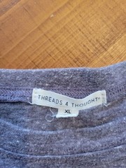 Threads 4 Thought Light Purple Heather Long Sleeve Shirt Men’s Size XL