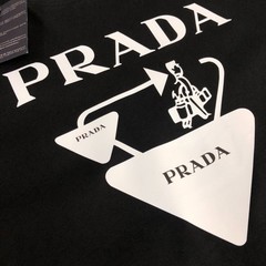 Prada Traveler Element Triangle T-shirt-black