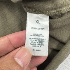 Todd Snyder Shirt Mens XL Olive Green Pocket Tee Homespun Jersey Made USA Casual