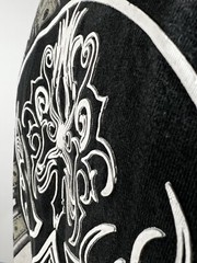 3D Big Tiger Skull Hustler Hundred Dollar Bills Crosses Mens Black Size 2XL TALL