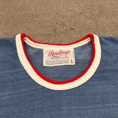 VTG 50s 60s Alpha CHI Omega Dad T Shirt Mens L Blue Short Sleeve