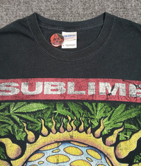 Sublime 40oz to Freedom Sunflower Expression Black T Shirt Mens Size Large Y2K