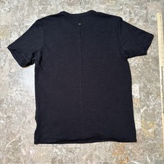 Rag And Bone Shirt Mens Medium Black Short Sleeve Ribbed Knit Cotton Crew Tee