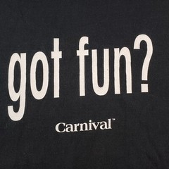 Got Fun? Carnival Cruises Vintage T Shirt Heavy Cotton Men 2XL
