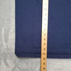 Vintage Pluma Shirt Men Blue Heavyweight Cotton Crewneck Blank Made in USA Tee