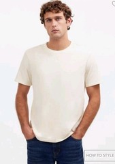 Madewell Garment Dyed Allday Crewneck Tee Lighthouse Ivory Mens XS XSMALL NWT