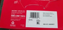 Hanes V-Neck T-Shirts Tagless ComfortBlend White Large New Old Stock 2014
