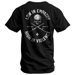 Low In Empathy High In Violence Men�s T-Shirt � Tactical Military Graphic Tee by