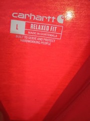 Carhartt Relaxed Fit Force Men’s Short Sleeve Red Tshirt – L