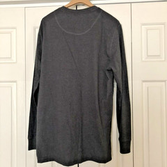 weatherproof long sleeve henley black XL new with tags cotton poly blend
