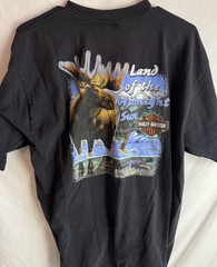 Fairbanks Alaska Harley Davidson T-Shirt XL Vintage 90’s USA Made North Outpost