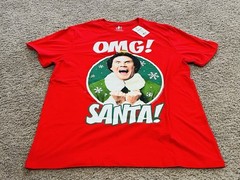 Buddy the Elf OMG Santa Red T Shirt Mens XL NWT
