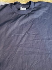 Heavy Wide Vintage Muscle Tee Black Large Tank Top
