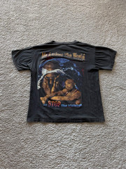 Vintage 90s 2Pac Tupac All Eyes On Me Against The World Rap T Shirt Size XL Fade