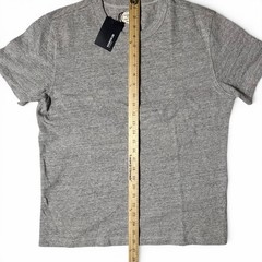 Buck Mason Field-Spec Cotton Heavy Tee Mens Size M Speckle Grey Crew T Shirt NWT