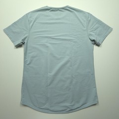 BYLT Mens Shirt Large Light Blue Drop Cut Crewneck Soft Stretch Tee Casual Gym L