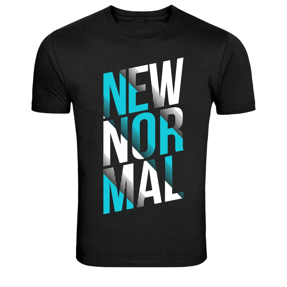 New Normal Modern Typography Graphic T-Shirt Street Style