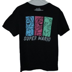 Super Mario T-Shirt Men’s M Black Graphic Nintendo Short Sleeve Cotton T0413