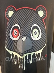 Original Rufnek T Shirt Black Size XL New with Tags Bear Head Drip