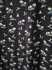 Free Planet Short Sleeve T-shirt SURFER HULA ISLAND Tropical 95% COTTON: MEN M