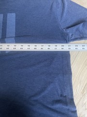 No Bull Shirt Mens Large Logo Crewneck Tee Athletic Stretch Blue