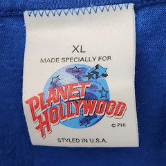 PLANET HOLLYWOOD T-Shirt Mens XL Blue Praha Prague Czech Republic VINTAGE