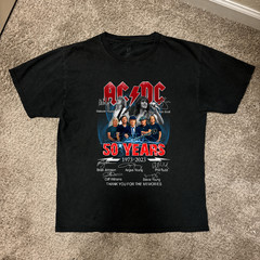 AC/DC 50 Years 1973-2023 Thank You for the Memories T-Shirt