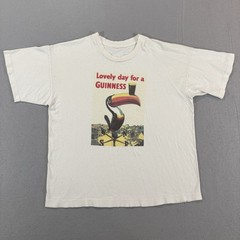 Vintage Guinness Beer T Shirt 90s Toucan Fits L Single Stitch Paper Thin Lovely
