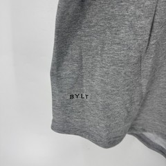 BYLT Basics Men XL Drop Cut Lux Shirt Heather Grey Navy Raglan Athletic NWT