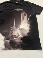 Hollister California Must Have Collection T Shirt SPACE-X Rocket Size L Large