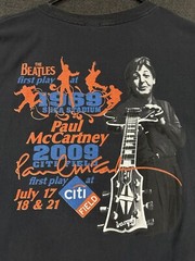 Paul McCartney 2009 Tour Shirt XL Black Distressed Citi Field Shea Beatles