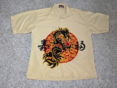 Lot Of 6 Shirts Dragon Flames Black Mixed Brands Sizes