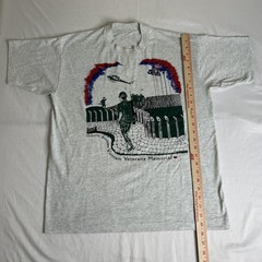 Vintage Vietnam Veterans Shirt Mens Large Heather Gray Greater Rochester 90s