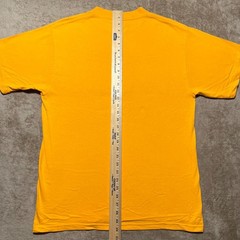 Vintage 90s Maryland Puff Print T Shirt Mens Large Yellow Deer Animal Tultex Tee