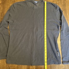 NN07 No Nationality Shirt Mens Small Gray Clive 3323 Waffle Thermal Long Sleeve