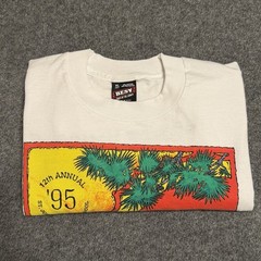 Vtg 90’s Running Shirt XL Fruit of The Loom Best Sunset Run Double Sided Graphic