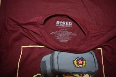 Bored Of Directors Mens Bored Ape In Soviet Hat Maroon Heather Shirt New S, M, L