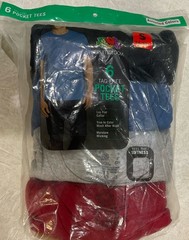 Fruit Of The Loom 6-Tag Free Pocket Tees T-shirts Assorted Colors Small NEW￼￼