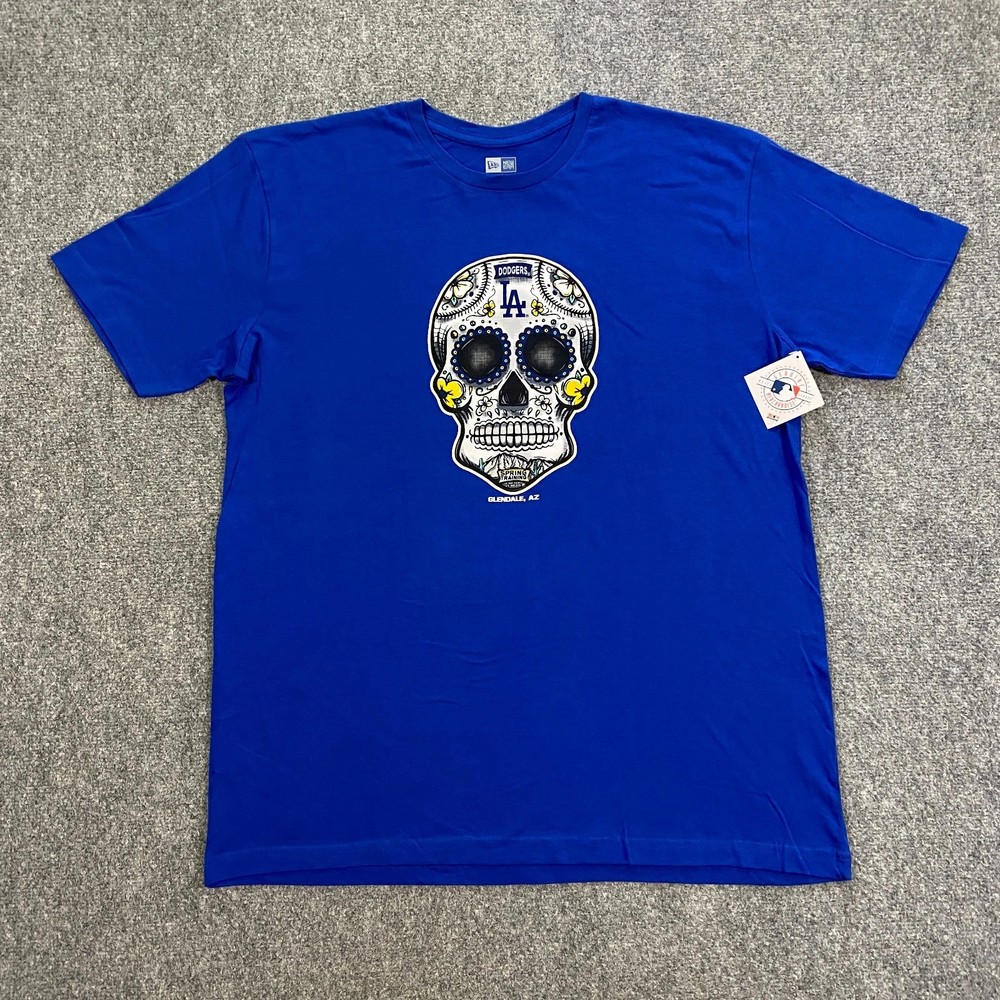 Los Angeles taem Dodger t shirt,Spring Training Sugar Skull New Era lot