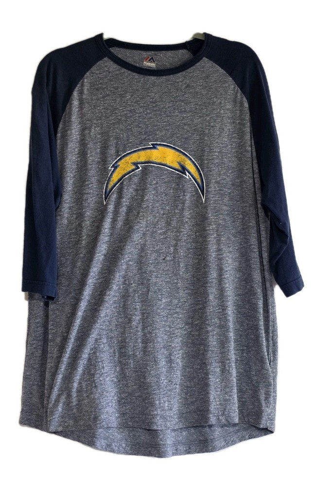 Rare San Diego Chargers 1960 Sleeve Hit Tee XL – Distressed Soft Grunge Raglan