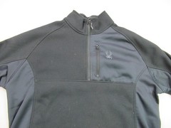 Spyder Shirt Mens 2XL 1/4 Zip Long Sleeve Outdoor Lightweight Blue Casual