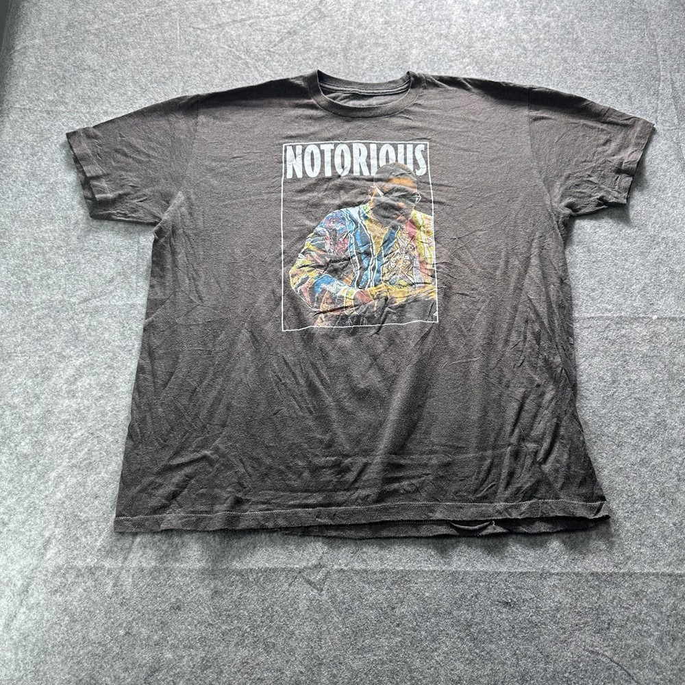 Brooklyn Mint Notorious Shirt Mens 2XL Gray Rap Graphic Tee Music Hip Hop