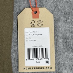 New Mens Howler Brothers Bros TShirt Tee Prickley Pear Size 2XL