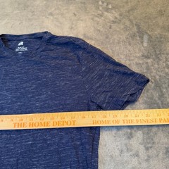 H&M Slim Fit T Shirt Mens Medium Blue Heathered Stretch Short Sleeve