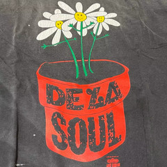 Dead Soul Is Dead Cartoon Smiley Flower Pot Cracked Print Saint Mens T Shirt