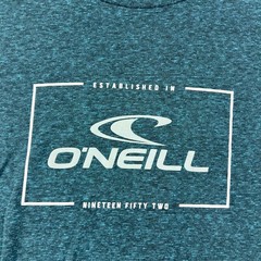 O’Neill Graphic T-Shirt Mens Medium Teal Heathered Modern Fit Short Sleeve Surf