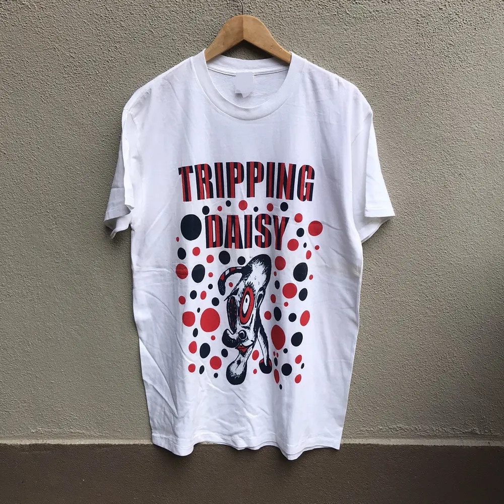 Tripping Daisy Elastic Rocker Graphic Tee Rock Style Shirt BT1223